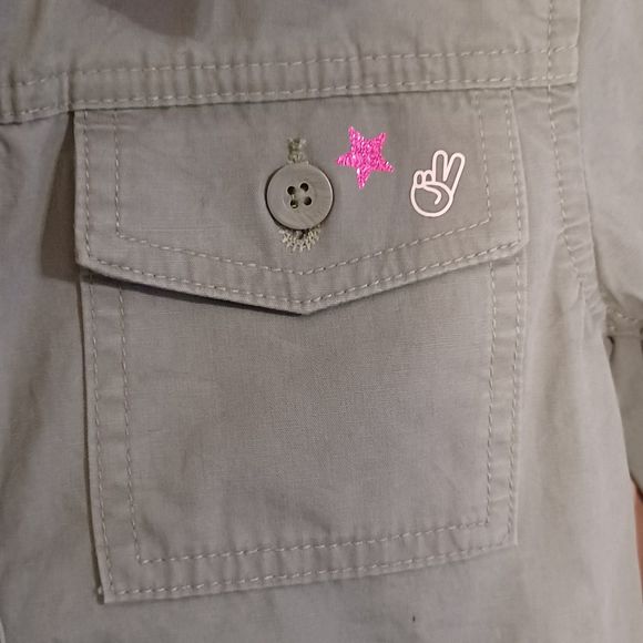 GAP Kids Denim Jacket, Size L (Kids), Lt Green - Picture 4 of 8